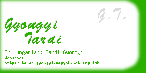 gyongyi tardi business card