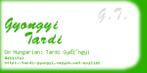 gyongyi tardi business card